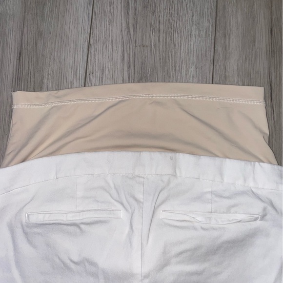 White Maternity Stork and Babe Shorts - Picture 8 of 9